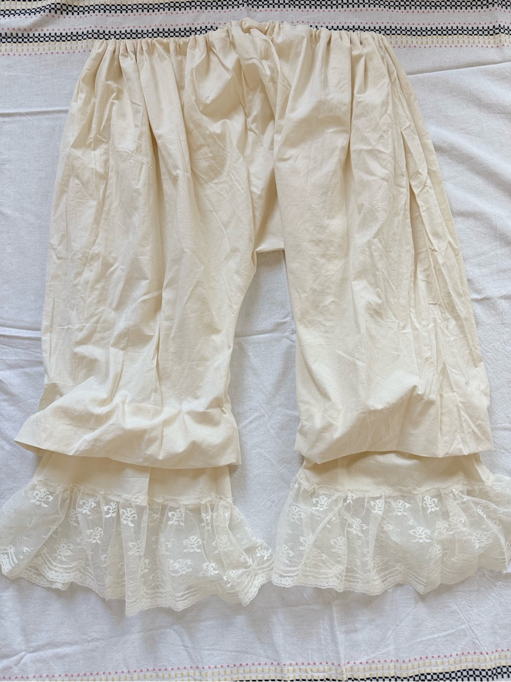 Muslin bloomers with lace (multiple size)